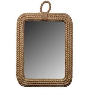 Wholesale Bathroom mirror in natural fibber model triton: Style Baliartfurniture