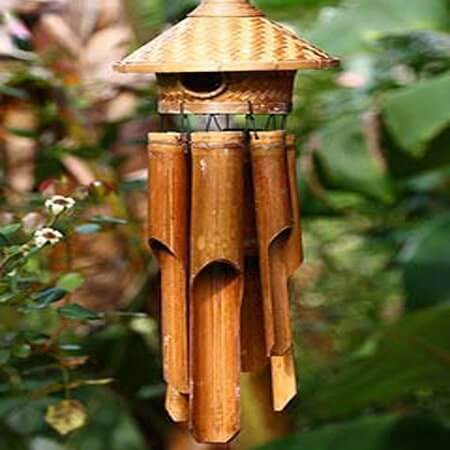Indonesia home and garden decor wind chimes in bamboo: wholesaler r