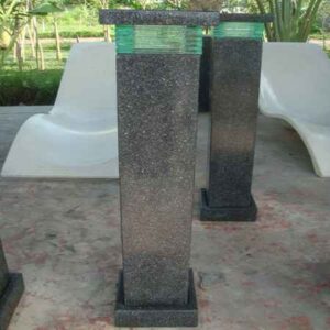 Column Outdoor Lighting limestone | Indonesia wholesaler Baliartfurniture